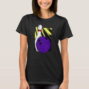 Bowling Ball Button Buttone Strike Spare Split 710 T-Shirt