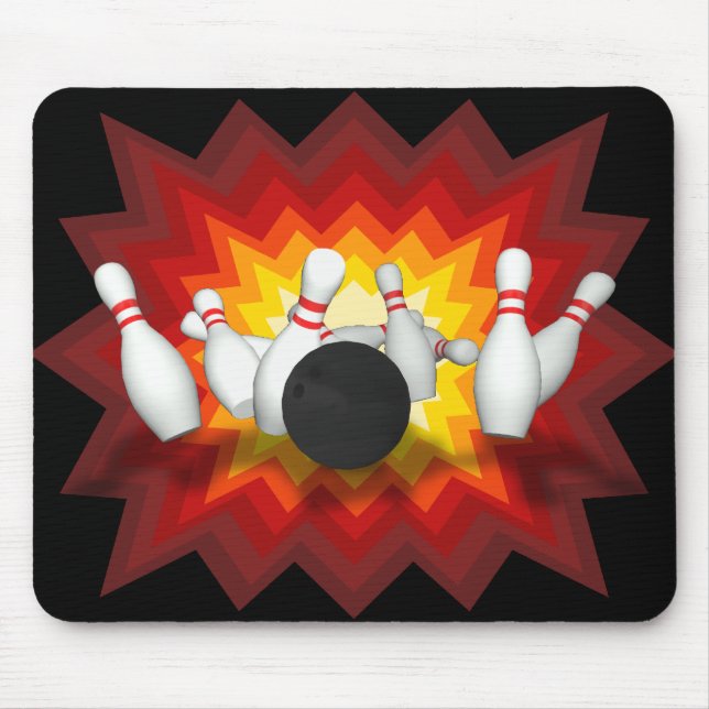   Bowling Ball & Buttone: 3D-Modell:Mousepad Mousepad (Vorne)
