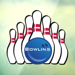 Bowling Ball Buttone Fensterheber Fensteraufkleber