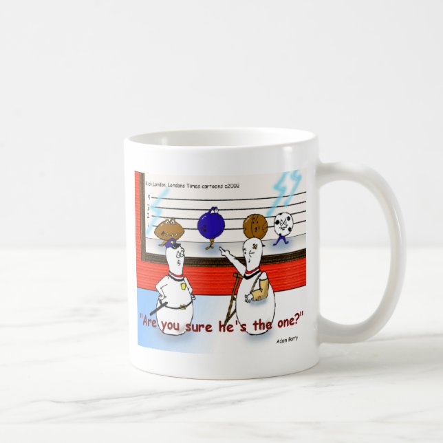 Bowling Ball Crimes Funny Gifts & Sammlerstücke Kaffeetasse (Rechts)