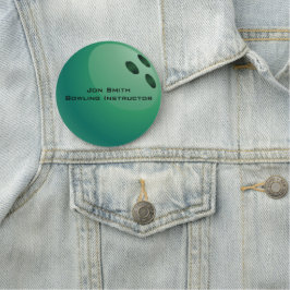 Bowling Ball Design Name Tag Namensschild