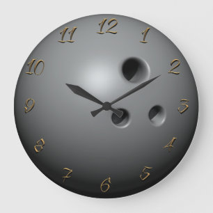 Bowling ball large clock große wanduhr