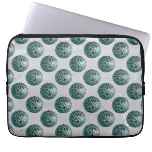 Bowling Ball Leopard Aquamarin Laptopschutzhülle