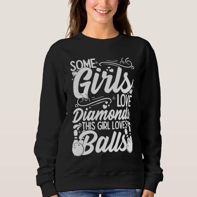 Bowling Ball Pin Bowler Strike Bowling Fanatic Bow Sweatshirt (Vorderseite)