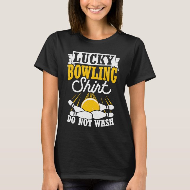 Bowling Ball Pin Bowler Strike Bowling Fanatic Bow T-Shirt (Vorderseite)