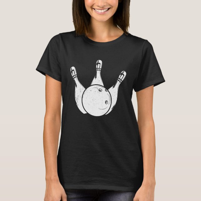 Bowling Ball Pin Bowler Strike Bowling Legend Bowl T-Shirt (Vorderseite)