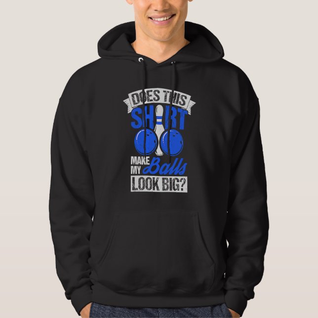 Bowling Ball Pin Bowler Strike Bowling Team Bowlin Hoodie (Vorderseite)