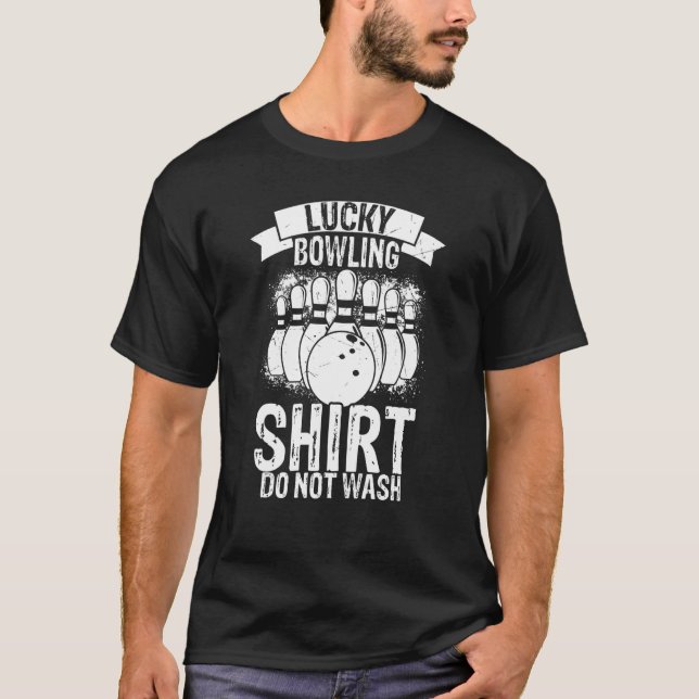 Bowling Ball Pin Bowler Strike Team Bowling Alley  T-Shirt (Vorderseite)