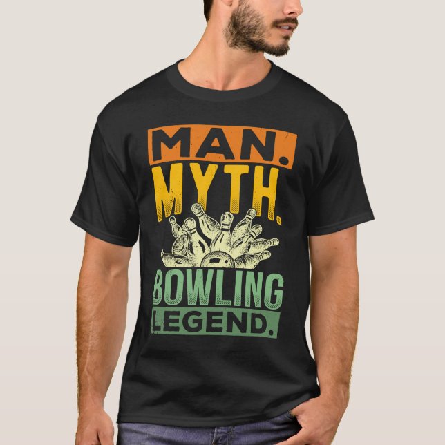 Bowling Ball Pin Bowler Strike Team Bowling Alley  T-Shirt (Vorderseite)