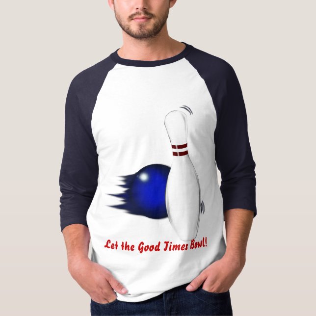 Bowling Ball & Pin Sportsamers T-shirt amusant (Devant)