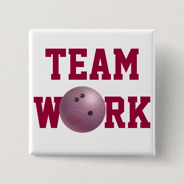 Bowling Ball Pink Button (Vorderseite)