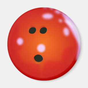 Bowling Ball (Rot) Magnet