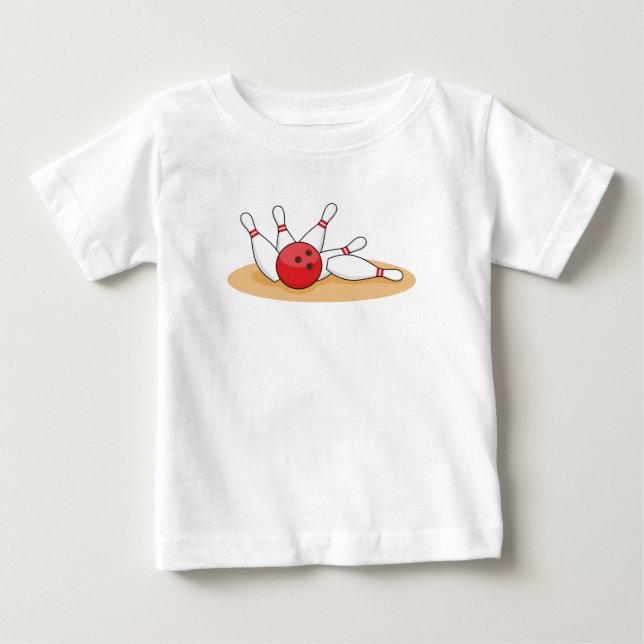 Bowling Ball Strike Skittles Baby T-shirt (Vorderseite)