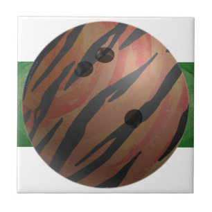 Bowling Ball Tiger Orange Fliese