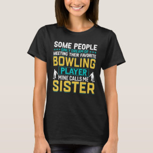 Bowling Ball und Bowling Button T-Shirt