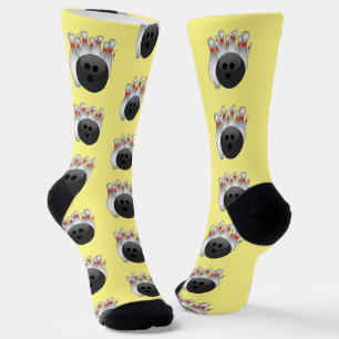 Bowling Ball und Buttone Socken