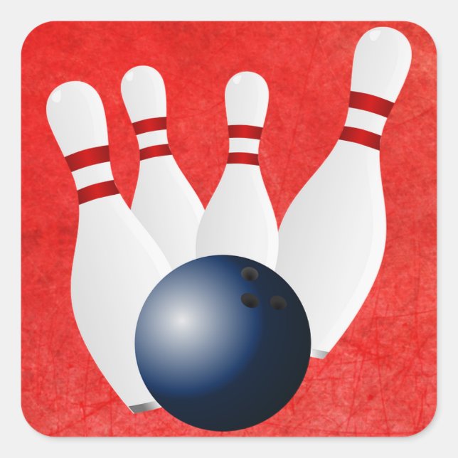 Bowling Ball und Buttone Stickers (Vorderseite)