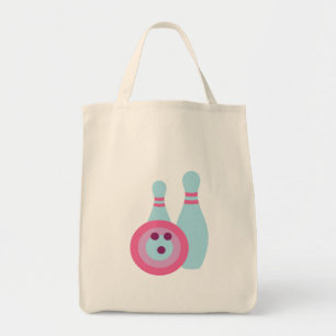 Bowling Ball und Buttone Tragetasche
