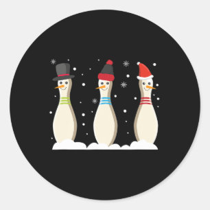 Bowling Ball Weihnachts-Bowling Buttone Weihnachts Runder Aufkleber