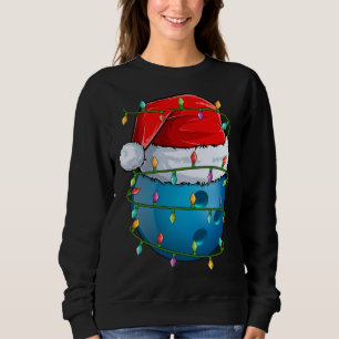Bowling Ball Xmas Lighting Weihnachtsmannmütze Bow Sweatshirt