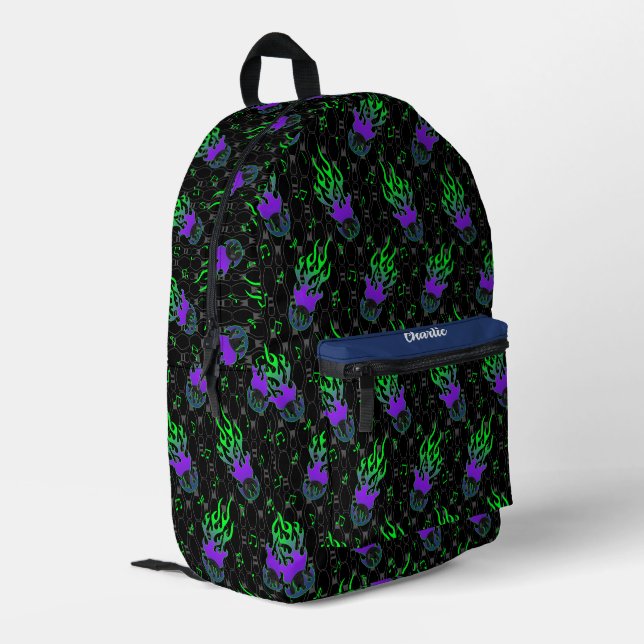 Bowling Bedruckter Rucksack (Rückseitige Ecke links)