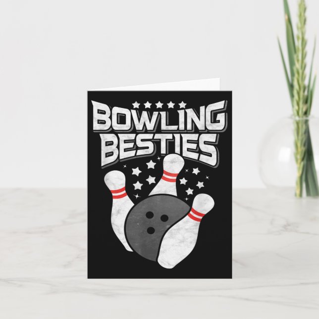 Bowling Besties Karte (Vorderseite)