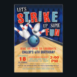 Bowling Birthday Einladung<br><div class="desc">Perfekte Einladung,  um deinen kleinen Bowler Geburtstag zu feiern!</div>