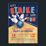 Bowling Birthday Einladung<br><div class="desc">Perfekte Einladung,  um deinen kleinen Bowler Geburtstag zu feiern!</div>