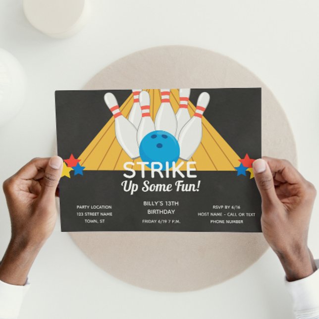 Bowling Birthday Einladung (Von Creator hochgeladen)