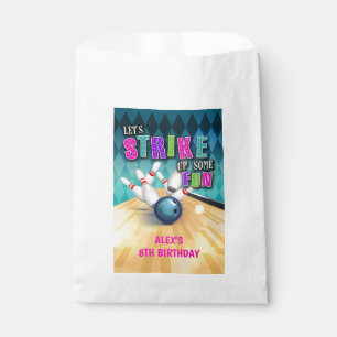 Bowling Birthday Favor Bag - Mädchen Geschenktütchen