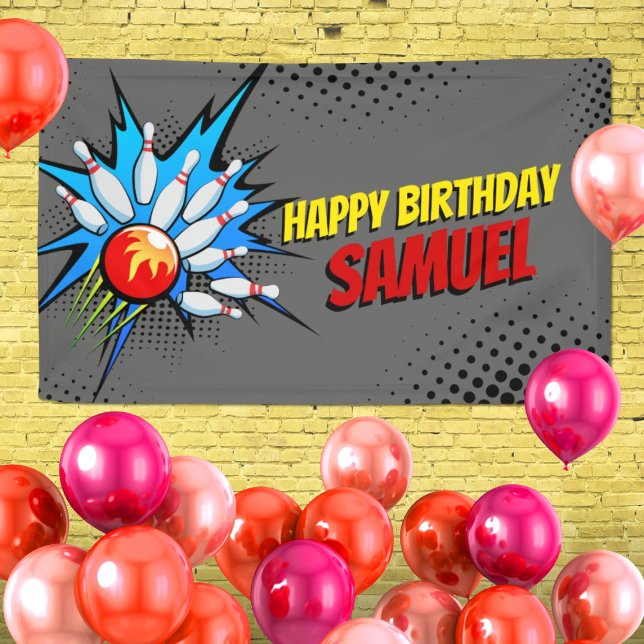 Bowling Birthday Party Banner (Von Creator hochgeladen)