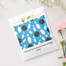 Bowling Birthday Party Blue