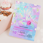 Bowling Birthday Party Gefärbte Krawatte Glow Bowl Einladung<br><div class="desc">Bowling Birthday Party Gefärbte Krawatte Glow Bowling Party Einladung Alle Designs sind © PIXEL PERFECTION PARTY LTD</div>