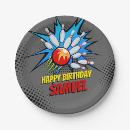 Bowling Birthday Party Pappteller