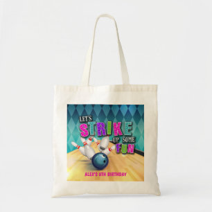Bowling Birthday Tote Bag - Girl Tragetasche