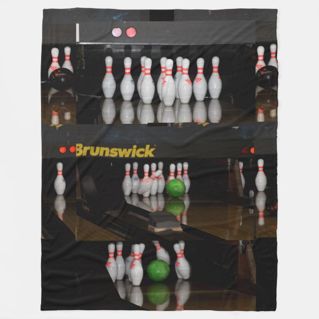Bowling Blanket (groß) Fleecedecke (Vorderseite)
