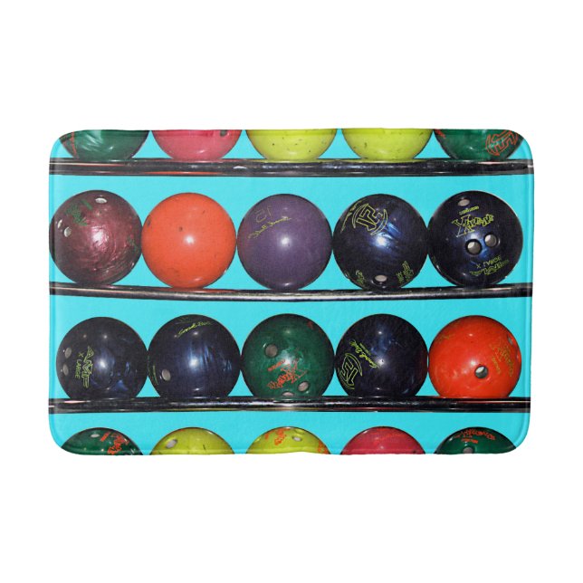 Bowling Blitz Badematte (Vorderseite)