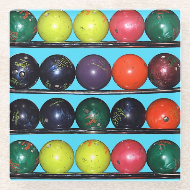 Bowling Blitz Glasuntersetzer (Vorderseite)