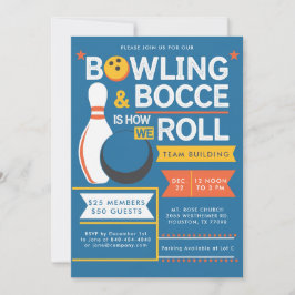 Bowling Bocce Team Community Church Business Event Einladung