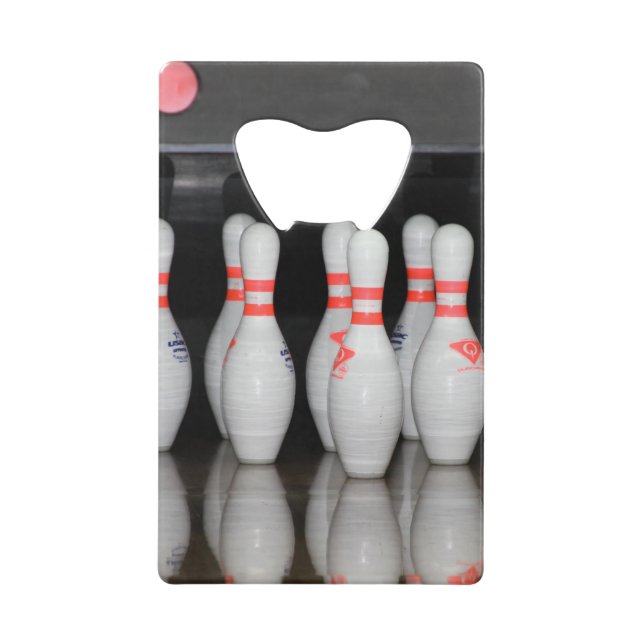 Bowling Bottle Opener Kreditkarten Flaschenöffner (Vorderseite)