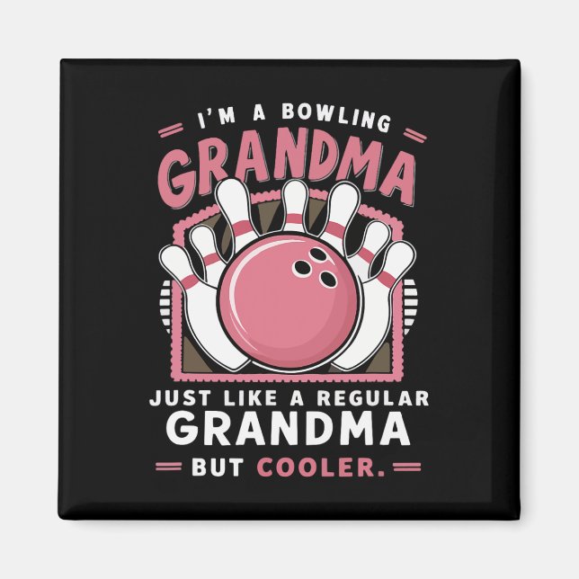 Bowling Bowler Bowling Byll Lustig  Magnet (Vorne)