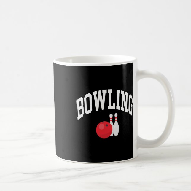Bowling Bowler Graphic  Kaffeetasse (Rechts)
