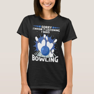 Bowling Bowler spare zehn Buttone T-Shirt