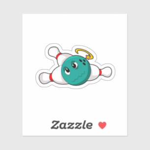 Bowling Bowling ball Bowling Button Aufkleber