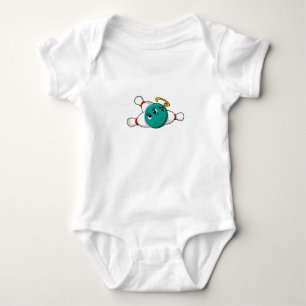 Bowling Bowling ball Bowling Button Baby Strampler