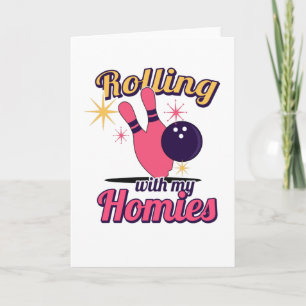 Bowling Bowling Buttone Bowler Bowling Club Karte