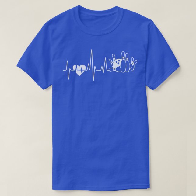 Bowling Bowling Heartbeat T T-Shirt (Design vorne)