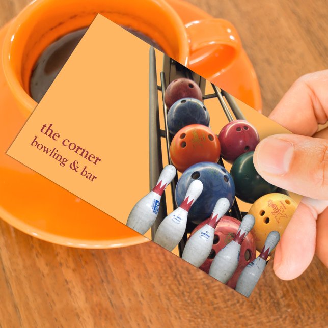 Bowling Business Card Visitenkarte (Von Creator hochgeladen)