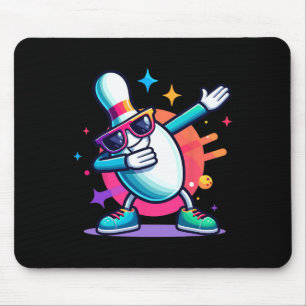 Bowling Button Dabbing Sungles Bowler Player Kinde Mousepad