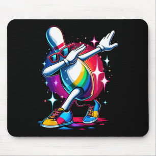 Bowling Button Dabbing Sungles Bowler Player Mousepad